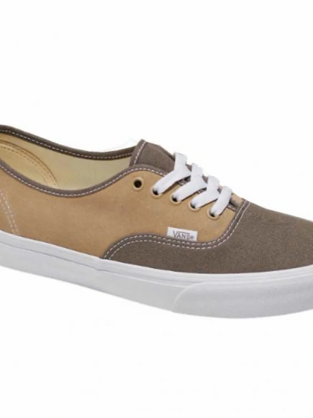 Vans Men’s Two-Tone Brown and Tan Low-Top Sneakers